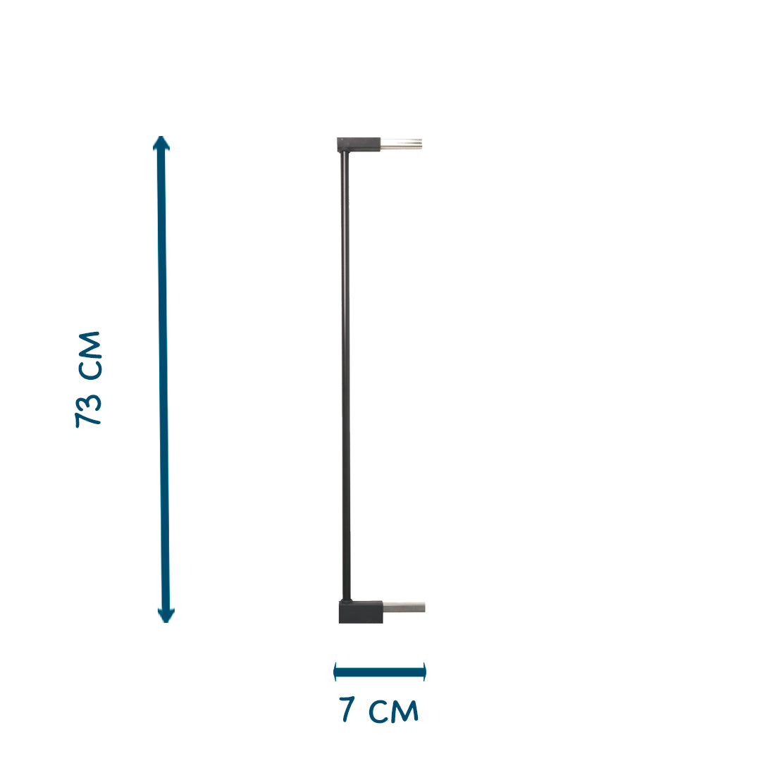 BabyDan Extend A Gate Uzatma Aparatı 7 cm Siyah