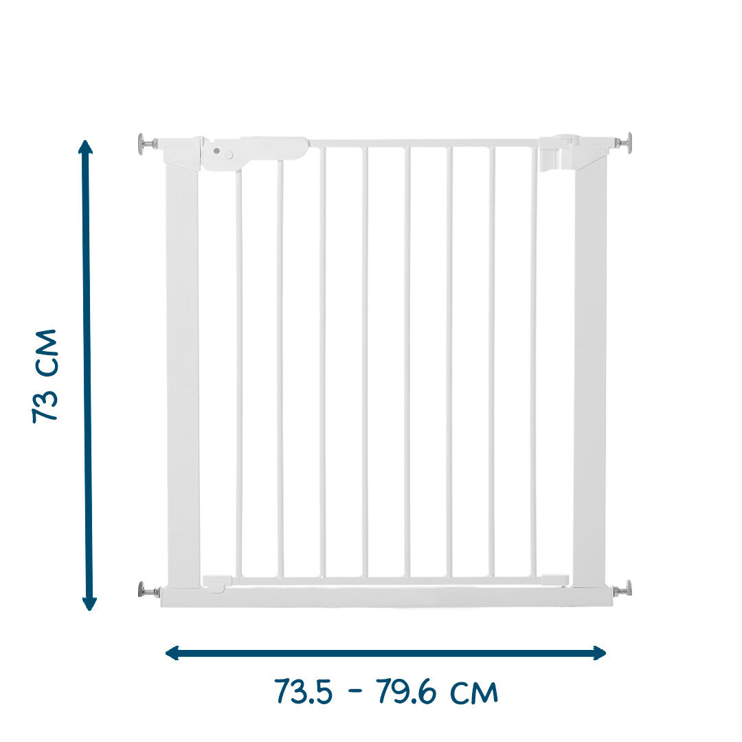 BabyDan Asta Bebek ve Çocuk Güvenlik Kapısı 73,5 - 79,6 cm Beyaz