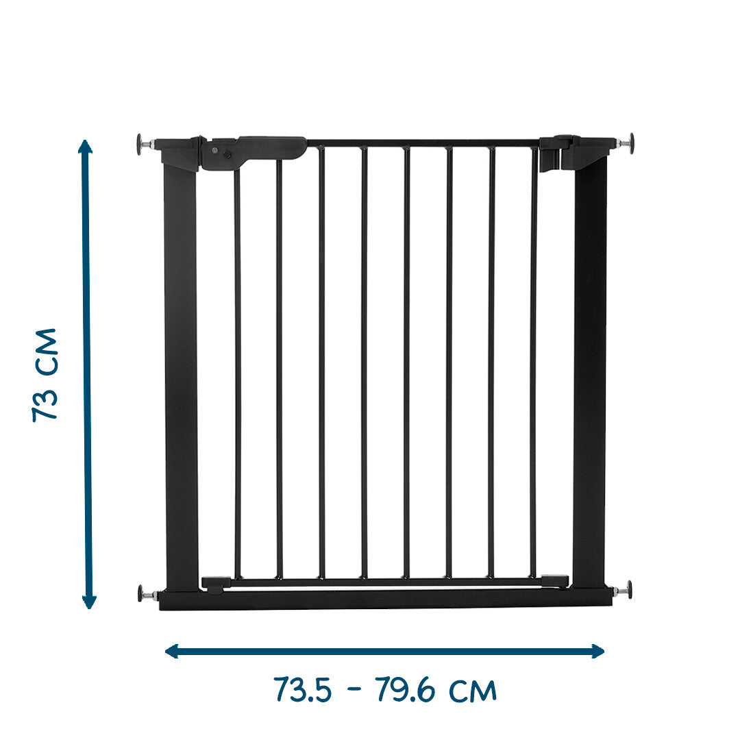 BabyDan Asta Bebek ve Çocuk Güvenlik Kapısı 73,5 - 79,6 cm Siyah