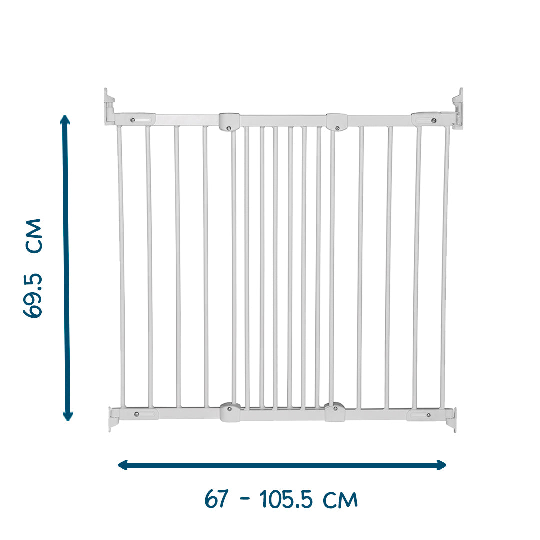 Babydan Ebba Bebek ve Çocuk Güvenlik Kapısı 67 - 105,5 cm Beyaz