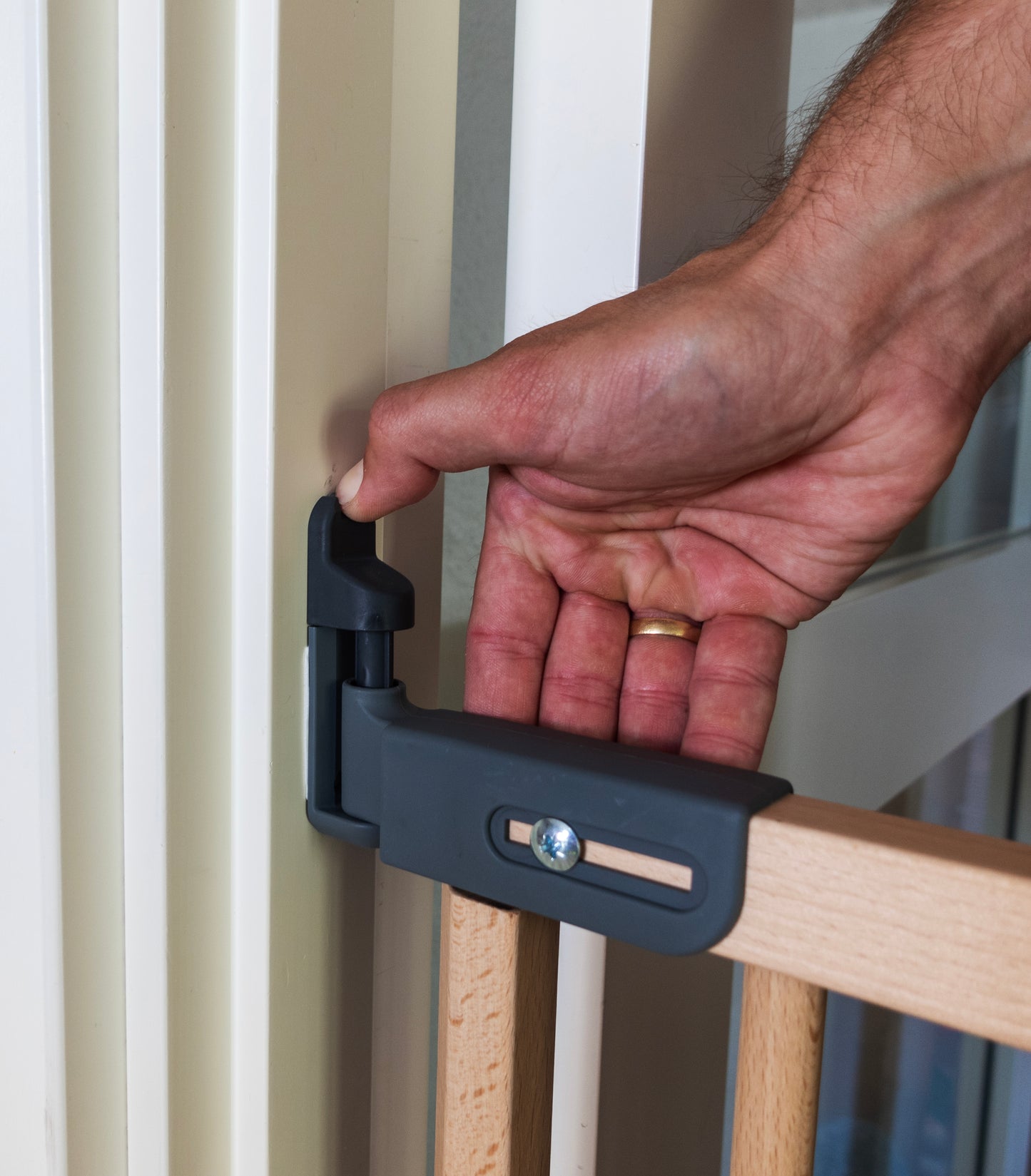 BabyDan Elin Deluxe Ahşap Bebek ve Çocuk Güvenlik Kapısı Naturel