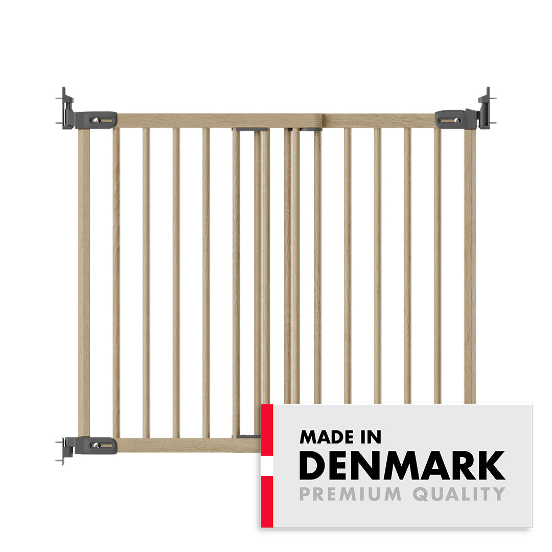 BabyDan Elin Deluxe Ahşap Bebek ve Çocuk Güvenlik Kapısı Naturel