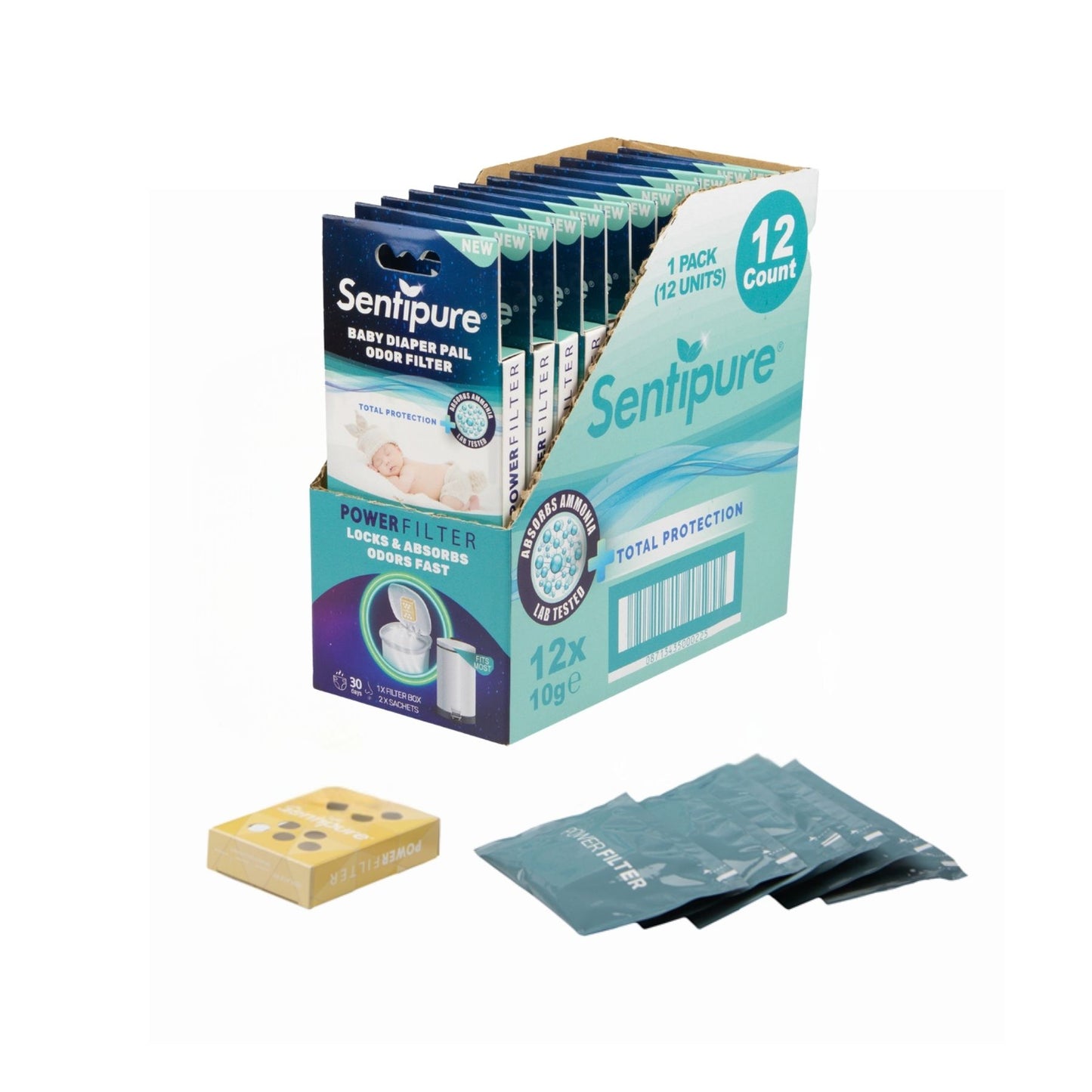 Sentipure Bebek Bezi Kokusu Giderici Filtre